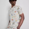 Postcard revere collar shirt
