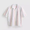 Pride stripe revere collar shirt