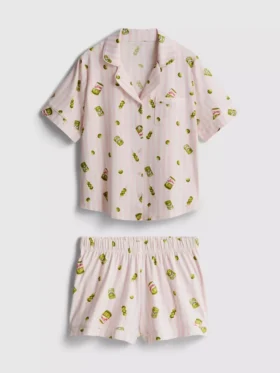 printed boyfriend shorty pajamas 1 1 280x373 - Printed boyfriend shorty pajamas