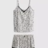 Printed cami shorty pajamas Printed cami shorty pajamas