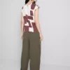 Printed cap sleeve blouse Printed cap sleeve blouse