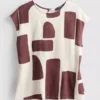 Printed cap sleeve blouse Printed cap sleeve blouse