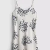 Printed coral mini chemise Printed coral mini chemise