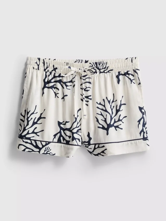 Printed coral pajama shorts Printed coral pajama shorts