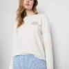 Printed cotton crewneck pajama set Printed cotton crewneck pajama set