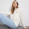Printed cotton crewneck pajama set Printed cotton crewneck pajama set