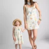 Printed mini shift dress Printed mini shift dress