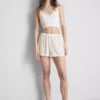 Printed ribbed pajama shorts Printed ribbed pajama shorts