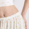 Printed ribbed pajama shorts Printed ribbed pajama shorts