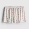 Printed ribbed pajama shorts Printed ribbed pajama shorts