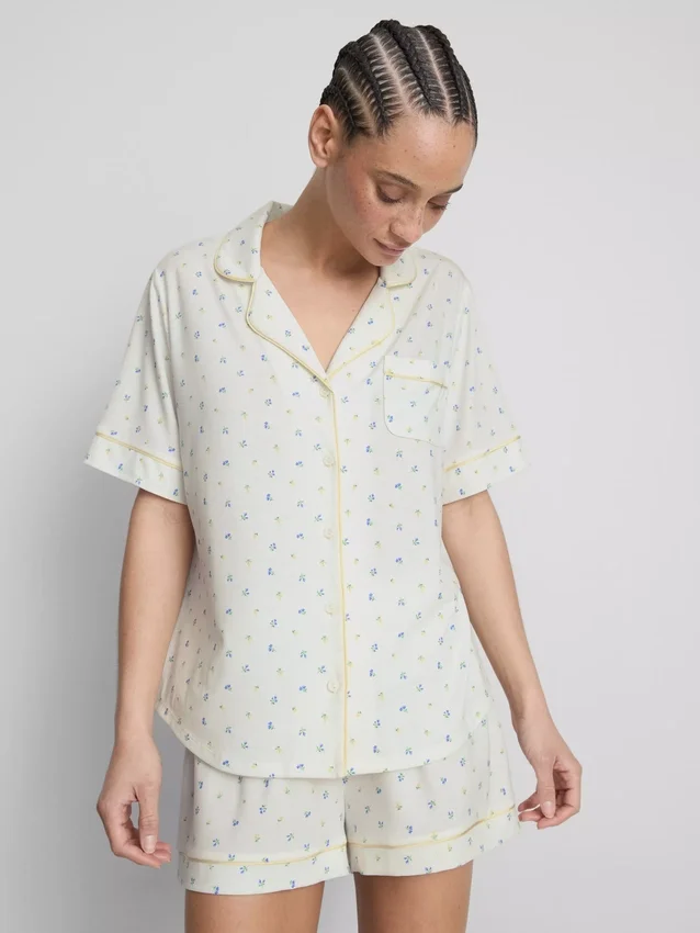 Printed short boyfriend pajamas Printed short boyfriend pajamas