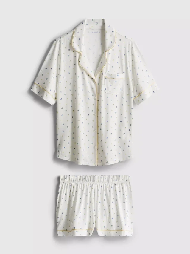 Printed short boyfriend pajamas Printed short boyfriend pajamas