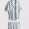 Printed short boyfriend pajamas Printed short boyfriend pajamas