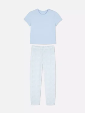 Printed short-sleeve pajama set Printed short-sleeve pajama set
