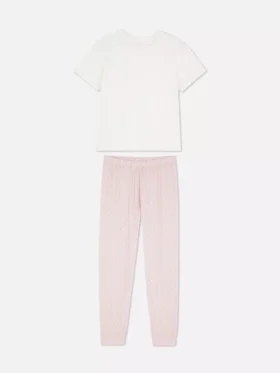 Printed short-sleeve pajama set Printed short-sleeve pajama set