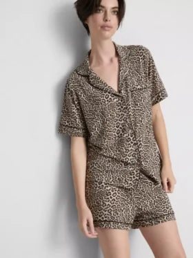 Printed shorty boyfriend pajamas Printed shorty boyfriend pajamas