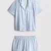 Printed shorty boyfriend pajamas Printed shorty boyfriend pajamas