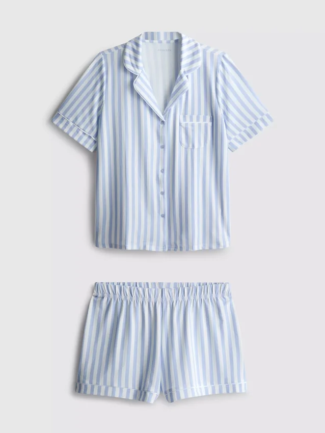 Printed shorty boyfriend pajamas Printed shorty boyfriend pajamas