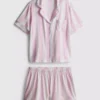 Printed shorty boyfriend pajamas Printed shorty boyfriend pajamas