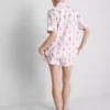 Printed teddy boyfriend shorty pajamas Printed teddy boyfriend shorty pajamas