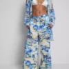 Printed wide-leg beach pants Printed wide-leg beach pants
