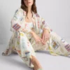 Printed wide-leg beach pants Printed wide-leg beach pants