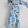 Printed wide-leg beach pants Printed wide-leg beach pants