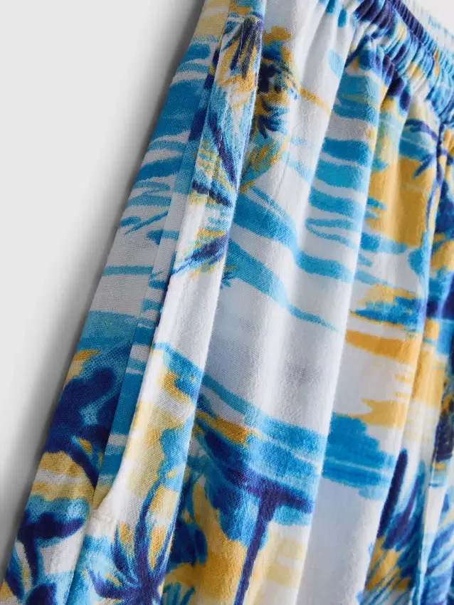 Printed wide-leg beach pants Printed wide-leg beach pants