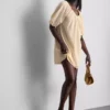 Puff-sleeve mini smock dress Puff-sleeve mini smock dress