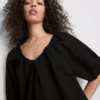 Puff-sleeve mini smock dress Puff-sleeve mini smock dress