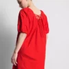 Puff-sleeve mini smock dress Puff-sleeve mini smock dress