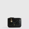 Quilted initial coin purse