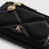 Quilted initial coin purse