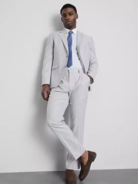 Regular fit textured suit pants Regular fit textured suit pants
