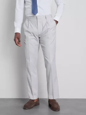 Regular fit textured suit pants Regular fit textured suit pants