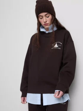 Relaxed cotton blend printed sweatshirt Relaxed cotton blend printed sweatshirt