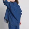 Relaxed cotton denim button-up shirt Relaxed cotton denim button-up shirt