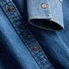 Relaxed cotton denim button-up shirt Relaxed cotton denim button-up shirt