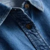 Relaxed cotton denim button-up shirt Relaxed cotton denim button-up shirt