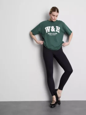Relaxed cotton graphic active tee