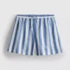 Relaxed cotton striped beach shorts Relaxed cotton striped beach shorts