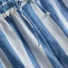 Relaxed cotton striped beach shorts Relaxed cotton striped beach shorts