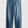 Relaxed low-rise straight-leg denim jeans Relaxed low-rise straight-leg denim jeans