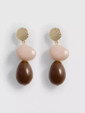 Resin drop earrings