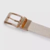 Reversible belt with metallic buckle Reversible belt with metallic buckle