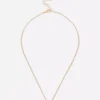 Rhinestone initial necklace