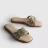 Rhinestone mule sandals