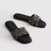 Rhinestone mule sandals