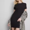 Ribbed bodycon mini t-shirt dress Ribbed bodycon mini t-shirt dress