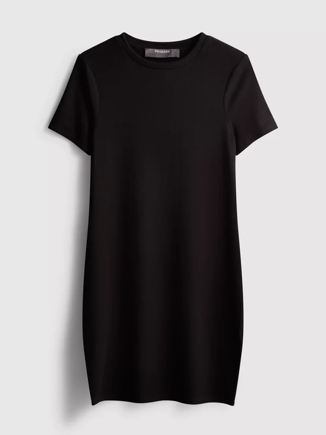 Ribbed bodycon mini t-shirt dress Ribbed bodycon mini t-shirt dress
